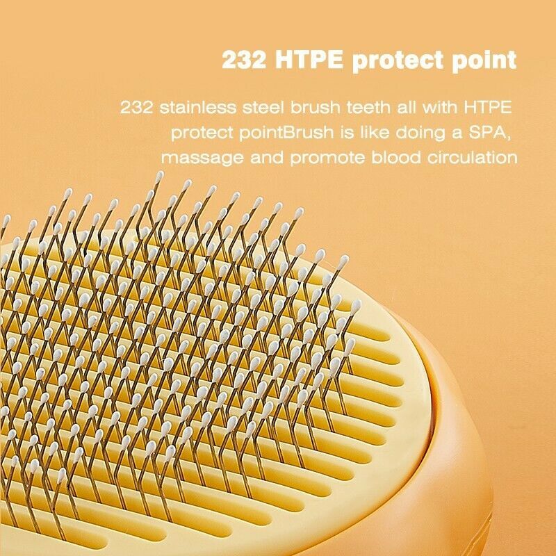 Pet Pumpkin Brush Pet Grooming Self Cleaning Slicker Brush For Dogs Cats Puppy Rabbit Cat Brush Grooming Gently Removes Loose Undercoat